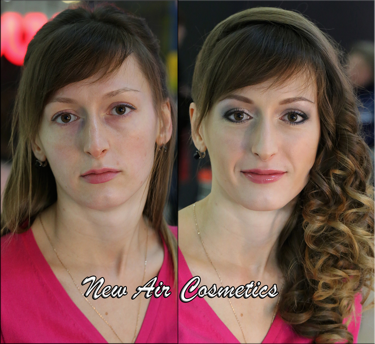 newaircosmetics, студия макияжа и прически, до и после, макияж, makeup transformation, палетка теней